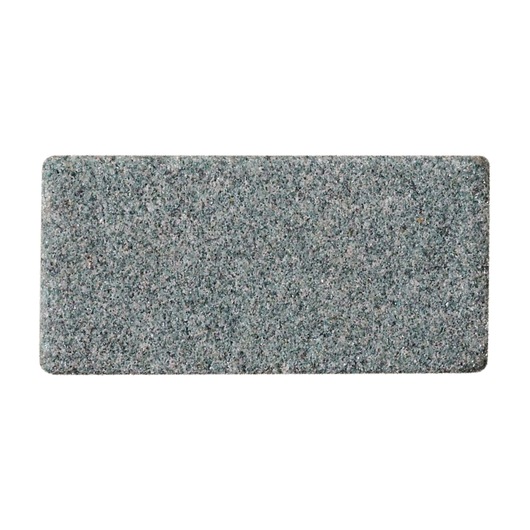 BLACKDECKER BCRT8K35 rectangular gray sharpening stone, front angle on white background.