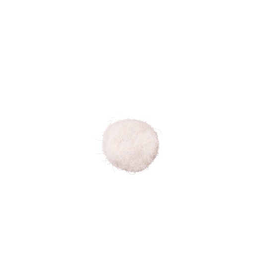 BLACKDECKER BCRT8K35 white round synthetic buffing pad, top view, on white background, photography category.