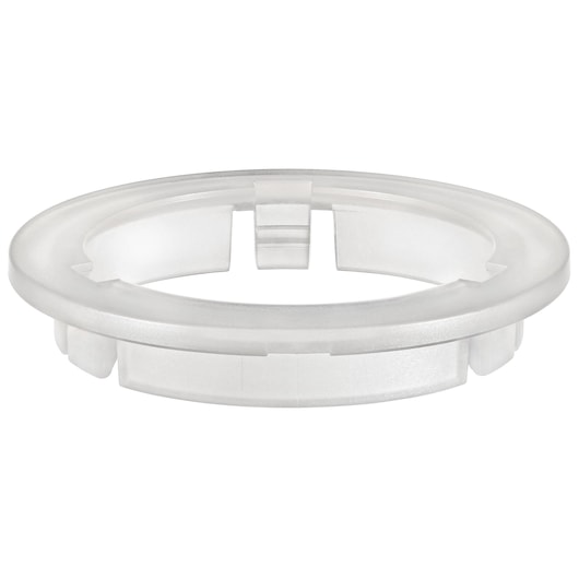BLACKDECKER BCRTA601WAPB photography of clear plastic ring accessory, front angle on white background.