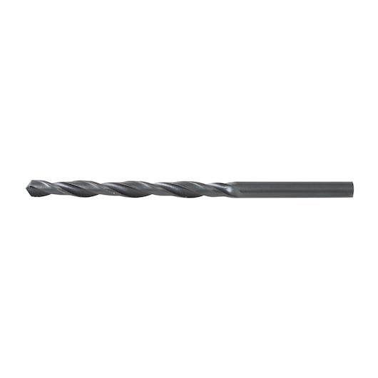 BLACKDECKER BD180316C steel twist drill bit, side angle, on white background.