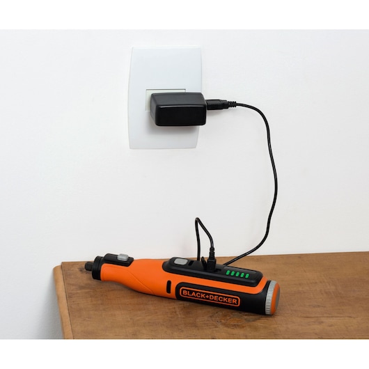 Herramienta Rotativa 8V con 35 Accesorios y Estuche