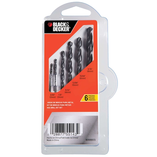 Juego Clip de Brocas Metal 6 pzas