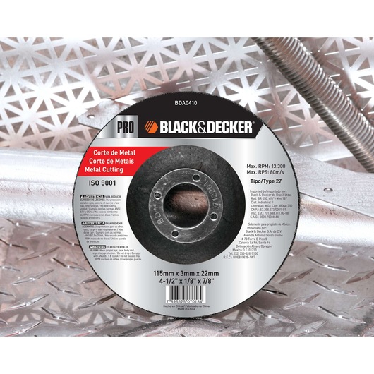 Disco Abrasivo - Corte Metal 4-1/2" 115mm